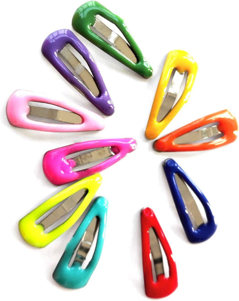 PET SHOW Cute 0.9" Waterdrop Small Snap Hair Clips - Pack of 20 for Dog Cat Puppy Grooming