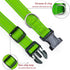 Reflective Dog Collar with Buckle - Adjustable Safety Nylon Collars for Small Medium Large Dogs, Grass Green M