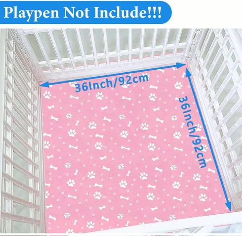 DaBiXiang 36" 36 Dog Playpen Bottom Pad fit x Puppy Playpen(Fence NOT Included),Reusable Pet Training Pads Dog Crate
