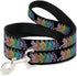 Buckle-Down Pet Leash - Dancing Skeletons Black/Multi Color, 4 Feet Long, 1" Wide
