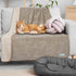 PetAmi Waterproof Dog Blanket, Leakproof Puppy Cover for Small Medium Dogs, Reversible Washable Soft Plush, 29x40 Taupe