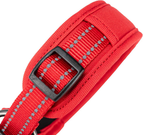 EXCELLENT ELITE SPANKER Classic Dog Collar - PU Material Adjustable for Small Medium Large Dogs, Walking Training (S,