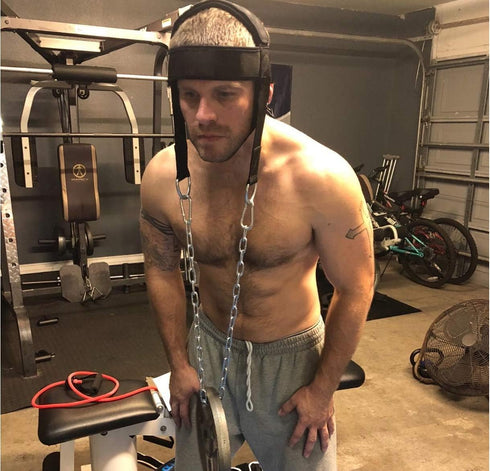 MOOCY Neck Harness for Weight Training - Adjustable Heavy Duty Head Harness for Neck Workout Equipment