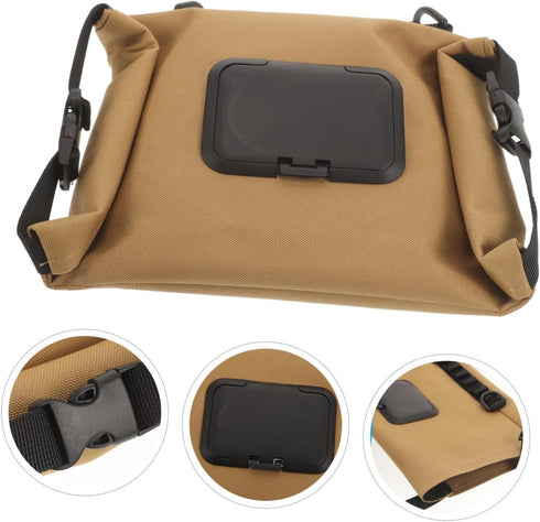 3pcs GALPADA Outdoor Hanging Tissue Holder Canvas Napkin Storage Bag for Camping Picnics Easy Access Tissue Container