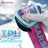 Karsaer Anti-Fog Ski Goggles, 100% UV Protection Snowboard Goggles, Bendable Dual-Lenses for Men Women Youth