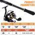 mouhike Telescopic Fishing Rod Reel Combo, Collapsible Fishing Pole Kit with Tackle Bag