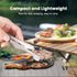 Set, Set Backpacking HERCHR Camping Cookware Camping Grill Pan or BBQ Tongs Portable Outdoor Cookware Lightweight Grill