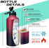 87 oz 48h Cold-24h Insulated Water Bottle with Straw - Stainless Steel Sports Water Bottle, Double Wall Thermo Mug