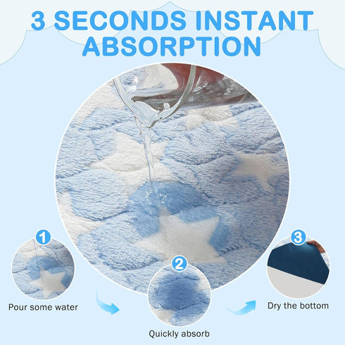 2 Pack Chinchilla,Washable 12"x12" Homimp Guinea Pig Bed, Waterproof Reusable Small Animal Bed,Super Absorbent Pee Pad