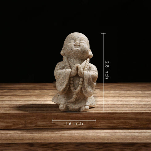 Carefree Minimalist Sandstone Buddha Fish Tank Decor, Bring Home a Ray of Sunshine