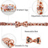 Dog Collar - Thanksgiving Turkey Dog Collar Gift Soft Bow Collar Adjustable Metal Buckle Dog Collar for Medium Dogs