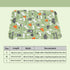 Dog Cooling Mat, Self-cooling Pad for Dogs Cats and Rabbits, Easy Washable Comfortable Mat for Pet (Medium Forest)
