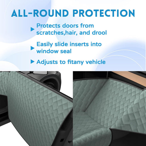 Hammock Dog Car Seat Cover for Front Seat with Dashboard Door Protector Detachable Washable Pet Seat Travel Cushion