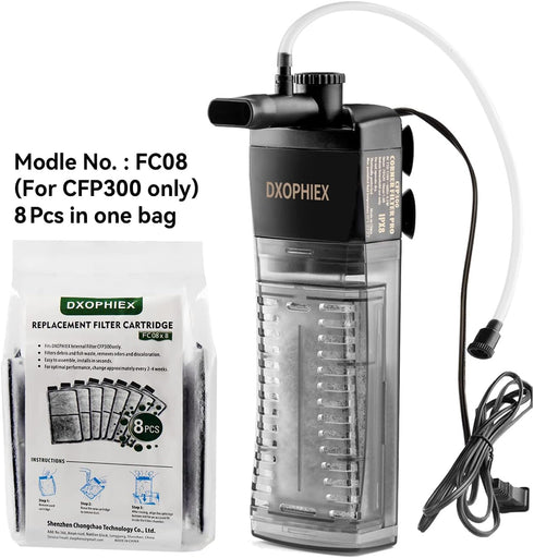 8PCS Replacement Cartridge for CFP300 Aquarium Internal Filter, Submersible Filter Cartridge