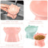 2 Pcs Plastic Elevated Cat Bowls, Tilted Cat Food and Water Bowls for Kittens, Pink and Green Cat Accessories