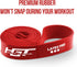 HGT Long Resistance Band - Extra Strength Latex-Free Workout Band for Women & Men - Supports Stretching, Yoga & Pilates - Exercise Equipment for Home/Gym Workouts by The x Bands