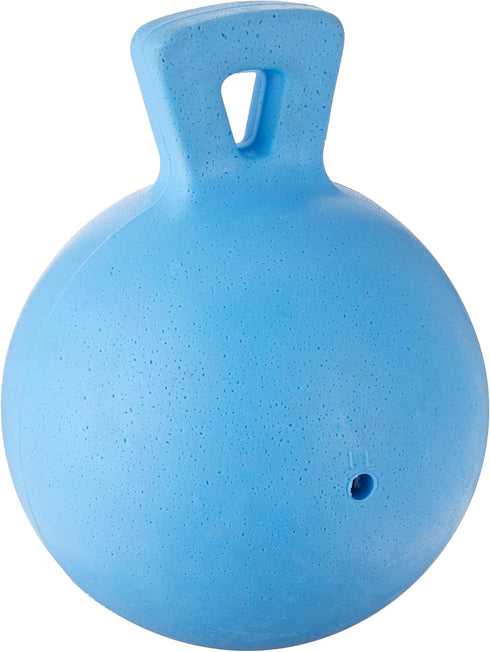 Jolly Pets Dog Tug-N-Toss Toy Ball, 6-Inch Blueberry (406 BB), Suitable for All Breed Sizes