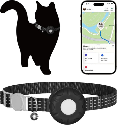 ZFSJTAG Cat Tracker, GPS Tracker, No Monthly Fee Subscription Fee, Pet Tracker Compatible