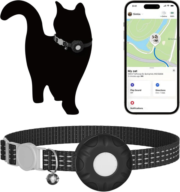 ZFSJTAG Cat Tracker, GPS Tracker, No Monthly Fee Subscription Fee, Pet Tracker Compatible