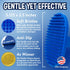 Bodhi Dog Shampoo Brush for Cats and Dogs, Premium Grooming Bath Brush for Long & Short Hair, Blue