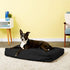 Dog Bed Covers, 30L × 20W × 3H Inch Washable Black Oxford Fabric with Handles and Zipper, Reusable Liner for Small to