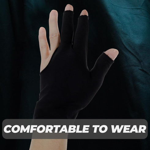 1 Billiard Gloves Pair Fingerless Protective Pool Gloves Wear-Resistant Elastic for Left Side Table Game Accessories