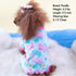 KYEESE Dog Pajamas, Velvet Pjs for Medium Sized Dogs, Soft Clothes with Flamingo Pattern, Comfy Pet Onesie Costume