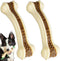 Dog Chew Toys for Aggressive Chewers, 2 Pack Real Beef Flavor, Indestructible Teething Toys for All Breeds
