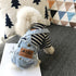FLAdorepet Classic Dog Denim Jumpsuit Overalls, Pet Jeans Pants for Chihuahua, Yorkie, Dachshund (Light Blue, Medium)