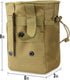 LIVANS Tactical Molle Dump Pouch - Magazine Recovery Pouch, Adjustable Military Holster Bag for Airsoft Paintball