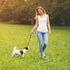 Retractable Dog Leash for Small and Medium Dogs up to 22lbs, 9.8ft Strong Nylon Tape, Hands Free (Blue)