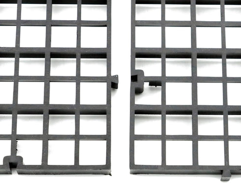 4 4pcs Aquarium Fish Tank Bottom Isolation Pcs, Plastic Egg Crate Grid Divider Tray Egg (L Black)