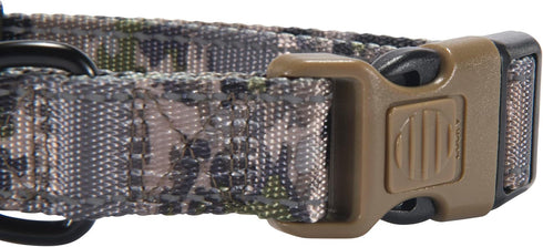 Browning Classic Performance Webbing Pet Collar, Fully Adjustable, Solid Colors and Camo Patterns, Ovix Camo, Medium