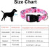 Maca Bates Designer Flower Pink Dog Collar, Cute Spring Collars for Small Medium Large Female Dogs