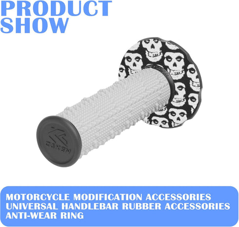 PRO CAKEN Non-Slip Moto Grip Donuts, 2 Pair Handlebar Grips for MX ATV Dirt Bike Quad Bicycle Accessories