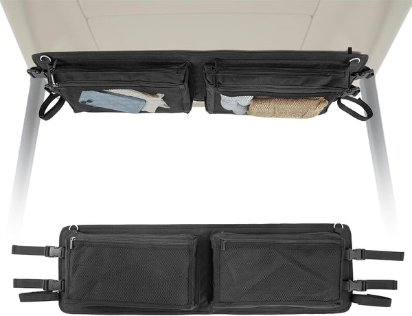 Golf Cart Overhead Storage Bag, Heavy Duty Ceiling Organizer Bag, Compatible with Club Car Precedent, Tempo, Onward
