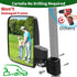Golf Cart Side Mirrors - Universal Folding Rear View Mirror for 0.75"-1.25" Square Rail, Fits EZGO and Club Car