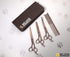 4 Set Dog Grooming Scissors Kit - Best Tools for Goldendoodles & Poodles - Straight, Curved & Thinning Shears