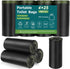 100 Portable Toilet Bags, Biodegradable with Drawstring & Lemon Scent, for 5-8