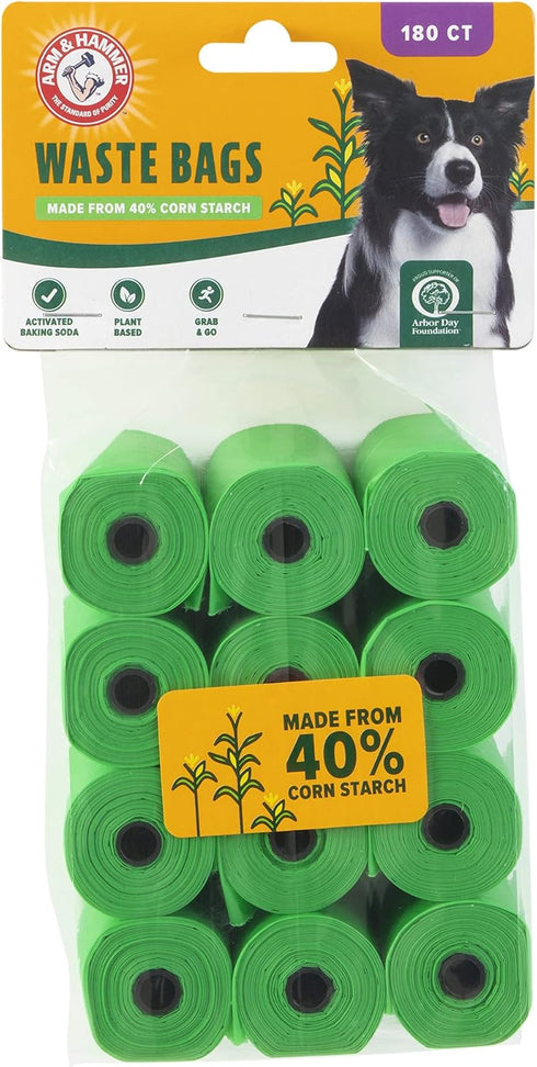Arm & Hammer Durable Disposable Dog And Cat Waste Bags With Activated