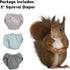 (3 Pack, (3.9" 6.3"), Count, 3) Washable Squirrel Diapers - Extra Small Reusable Pet Cloth Diapers Highly Absorbent