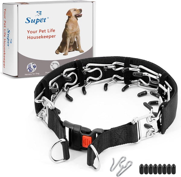 Supet Dog Training Collar for Small Medium Large Dogs, Adjustable No Pull Dog Collar with Quick Release Buckle and