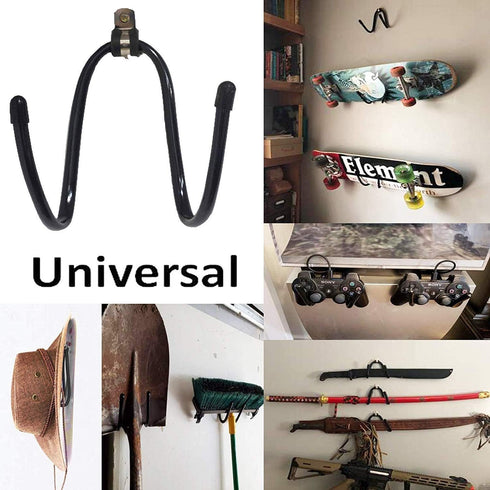 Pmsanzay Football Wall Mount Holder - Adjustable Display Rack for Football Helmet, Coats, and Sports Equipment