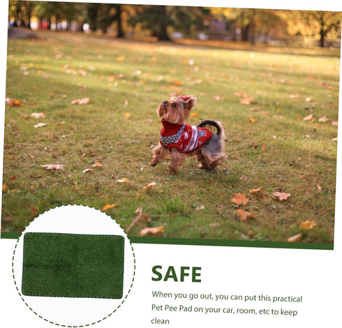 Pet Mat Dog Grass Pad with Tray - Reusable Pee Pads and Artificial Grass for Pets