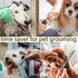 Dog Grooming Extension Strap, Grooming Loop Extender with 6 D-Rings, Rosered & Yellow