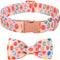 Maca Bates Easter Egg Dog Collar, Cute Adjustable Bow Tie Designer Collars for Small Medium Large Puppies with Metal