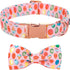 Maca Bates Easter Egg Dog Collar, Cute Adjustable Bow Tie Designer Collars for Small Medium Large Puppies with Metal
