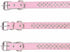 Adjustable Rhinestones Pet Dog Collars - Sparkly Crystal Studded Genuine Leather for Small and Medium Dogs - 1" Wide