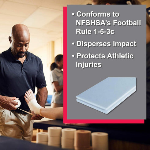 Pack 6 Cramer High & Low Density Foam, Custom Padding for Cast Covers, Building Insoles, Orthotics, Hip Pointer