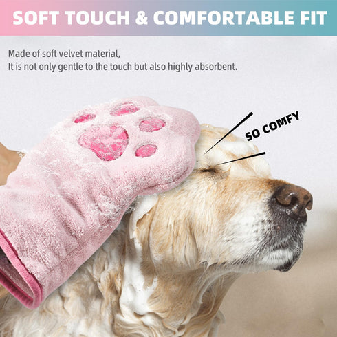 Grooming Towel for Drying Pets, Ultra Absorbent Dog Towel, Microfiber Design, Machine Washable